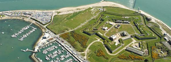 Aerial Photograph of Fort Cumberland. Image taken from http://www.heritage-explorer.co.uk